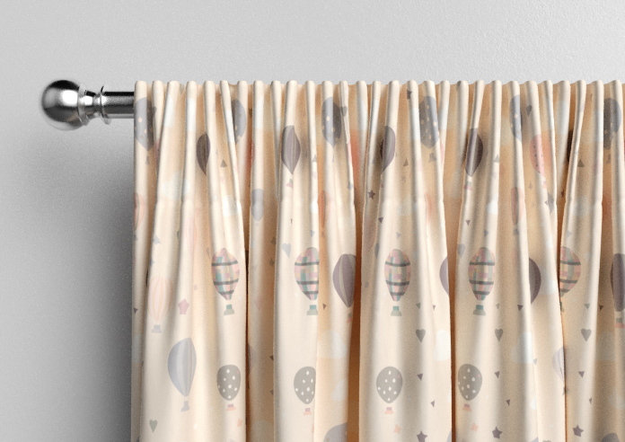 Balloon Festival, Soft Cream - Made to Measure Curtains - Image 9